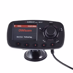 Albrecht DR 57, 87,6 - 107,9 MHz, LCD, 6,1 cm (2.4"), Bluetooth, Allume-cigare, CC, 12 - 24 V