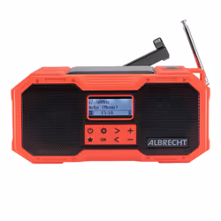 Albrecht DR 112, Numérique, DAB+, FM, 5 W, LED, USB Type-C, Noir, Rouge