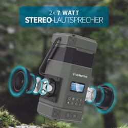 Albrecht DR 114 DAB Lanterne de camping à piles Port USB