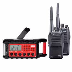 Midland 29612, Portable, Analogique, AM, FM, LCD, Noir, Rouge, Lithium-Ion (Li-Ion)