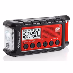 Midland 29612 Radio portable Analogique Noir, Rouge