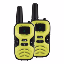 Albrecht Tectalk Joy, Portable, Micro-USB, Noir, Jaune, Boutons, AAA, Batterie