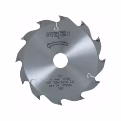 Lame de scie au carbure, 12 dents avec denture alternée, convient pour coupes longitudinales, bois Cette lame convient pour s ...