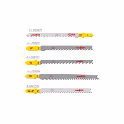 Assortiment de 18 lames de haute précision W2 - W+P2 - W5 - W4 - Cunex W1 - W1 CUnex: Lames de scie haute précision pour le b ...