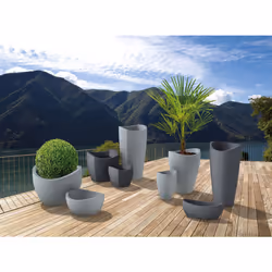 Scheurich 4033083250419 pot à fleurs Extérieure Kit de plantation en pot Autonome Plastique Noir