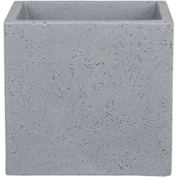 Scheurich - C-Cube 40, bac à plantes/pot à fleurs/jardinière, carré, coloris: Stony Grey, fabriqué avec du plastique recyclé, pour l'extérieur