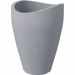 Le vase Wave Globe High séduit par son design typique, élégant et ondulant. La haute jardinière à pot intérieur facilite la p ...
