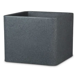 Scheurich Alea 140 Extérieure Kit de plantation en pot Autonome Plastique Noir, Granit