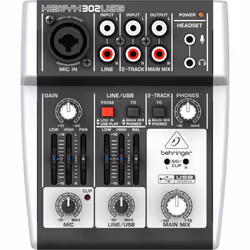 Behringer X302USB, 5 canaux