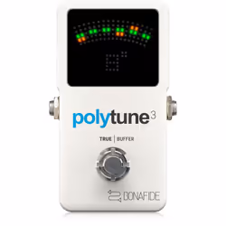 TC Electronic POLYTUNE 3, Blanc, Guitare, 1000000 Ohm, 100 Ohm