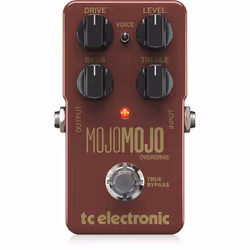 TC Electronic MOJOMOJOOVERDRIVE, Pédale de volume, Noir, Marron, Gris, Guitare