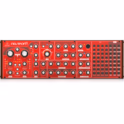Behringer NEUTRON, Synthétiseur analogue, Overdrive, Rotatif, Rouge, CC
