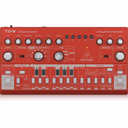 Behringer TD-3-RD, Synthétiseur analogue, Rouge, CC, 9 V, 305 mm, 165 mm