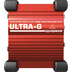 Behringer GI100 boîtier de direct Noir, Rouge
