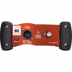 Behringer GI100 boîtier de direct Noir, Rouge