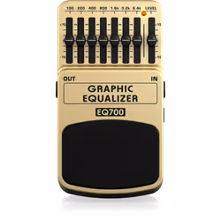 Behringer EQ700, Pédale d'expression, Noir, Jaune, Guitare, CC