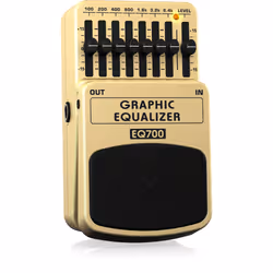 Behringer EQ700 pédale d'effets Pédale d'expression Noir, Jaune