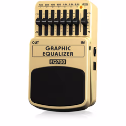 Behringer EQ700 pédale d'effets Pédale d'expression Noir, Jaune