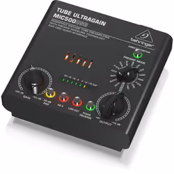Behringer MIC500USB, Noir, USB Type-B, 1 A, 12 V, 1 pièce(s)