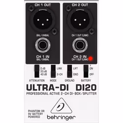 Behringer DI20 convertisseur audio Noir, Blanc - Vue supplémentaire 5