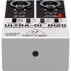 Behringer DI20 convertisseur audio Noir, Blanc - Vue supplémentaire 6