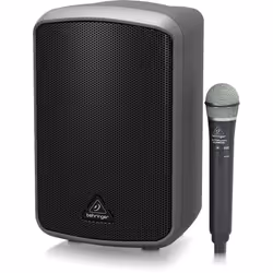 Behringer EUROPORT MPA100BT, 2-voies, 100 W, D, Noir, LCD, Sans fil