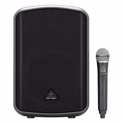 Behringer EUROPORT MPA200BT, 2-voies, 200 W, D, Noir, LCD, Avec fil &sans fil