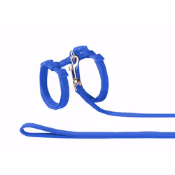 Nobby Cat set, Chat, Harnais avec laisse, Bleu, Nylon, Monochromatique