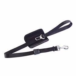 Nobby 78565, Chien, Laisse de sécurité pour ceinture de sécurité, Noir, Ruban, Monochromatique, 1 m