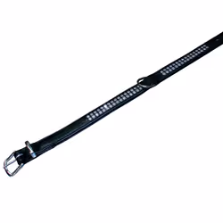 Nobby Crystal, Chien, Collier standard, Noir, Simili-cuir, Monochromatique, S