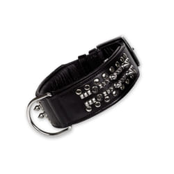 Nobby DELGADO Noir Cuir Chien Collier standard