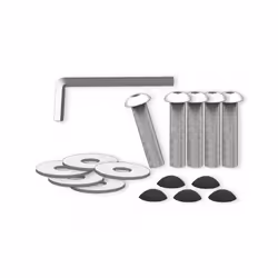 Nobby 63177, Kit de vissage, Ovale, Argent, 100 mm, 500 mm, 100 mm
