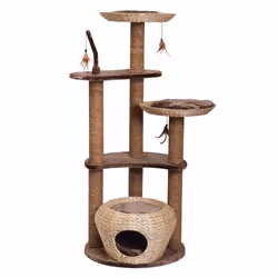 Nobby Estaca, Tour griffoir pour chat, Autonome, Marron, 600 mm, 600 mm, 1410 mm