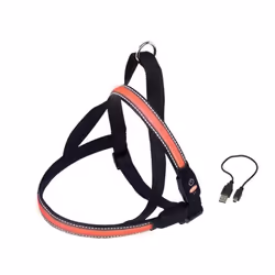 Nobby 78237-01, Chien, Harnais abdominal, M, Noir, Rouge, Nylon, 60 cm