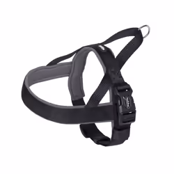 Nobby 80533-05, Chien, Harnais anti-traction, L, Noir, Gris, Nylon, 60 cm