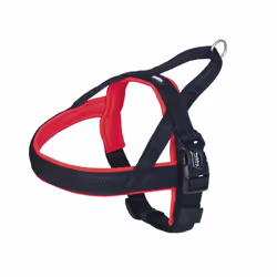 Nobby Mesh Preno, Chien, Harnais anti-traction, L-XL, Noir, Rouge, Nylon, 85 cm