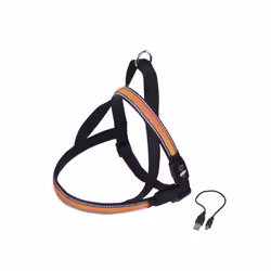 Nobby Flesh Mesh, Chien, Harnais anti-traction, M, Orange, Nylon, Monochromatique
