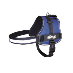 Nobby Seguro M Noir, Bleu Nylon Chien Harnais avec laisse