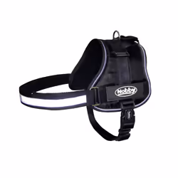Nobby Seguro, Chien, Harnais avec laisse, M-L, Noir, Nylon, Monochromatique