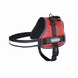 Nobby 80583-01 Geschirr "Seguro", rot, Chien, Harnais avec laisse, L, Noir, Rouge, Nylon, Monochromatique