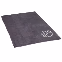Nobby Dry & Clean, Chien, Gris, Monochromatique, Rectangulaire, Microfibre, Lavage à la main