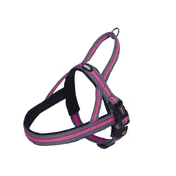 Nobby Variado L-XL Rose Nylon Universel Harnais avec laisse