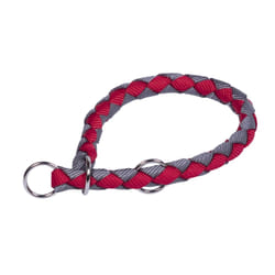 Nobby Corda Gris, Rouge Nylon M-L Chien Collier coulissant