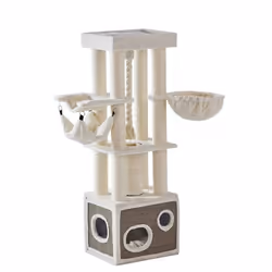 Nobby Lilian, Tour griffoir pour chat, Autonome, Crème, 12 cm, 600 mm, 500 mm