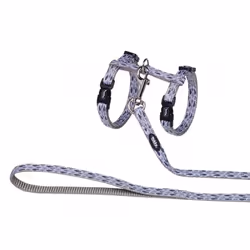 Nobby 88788, Chat, Harnais de traction, Gris, Nylon