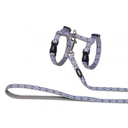 Nobby 88788 harnais pour chiens et chats Gris Nylon Chat Harnais de traction