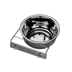 Nobby 38017 gamelle et abreuvoir pour chiens et chats Acier inoxydable Gris Chien Distributeur automatique pour animaux de compagnie
