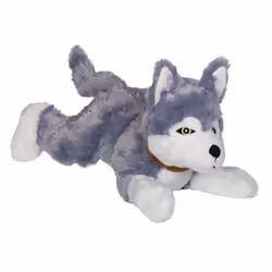Nobby 50505, Chien, Jouet en peluche, Gris, Blanc, Peluche, 350 mm