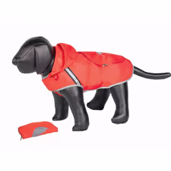 Nobby 68443, Chien, Imperméable, Rouge, Tissu, Monochromatique, Lavage à la main