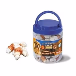 Friandise pour chien os noué de poulet barbecue Nobby Pet StarSnack 400 g